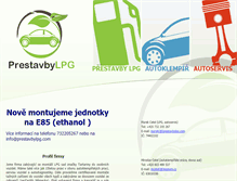 Tablet Screenshot of prestavbylpg.com
